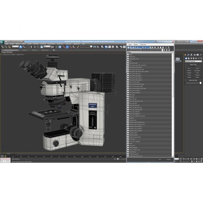 Professional Fluorescence Microscope Generic 3D model