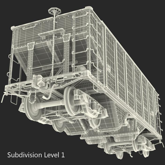 3D Hopper Car Generic model