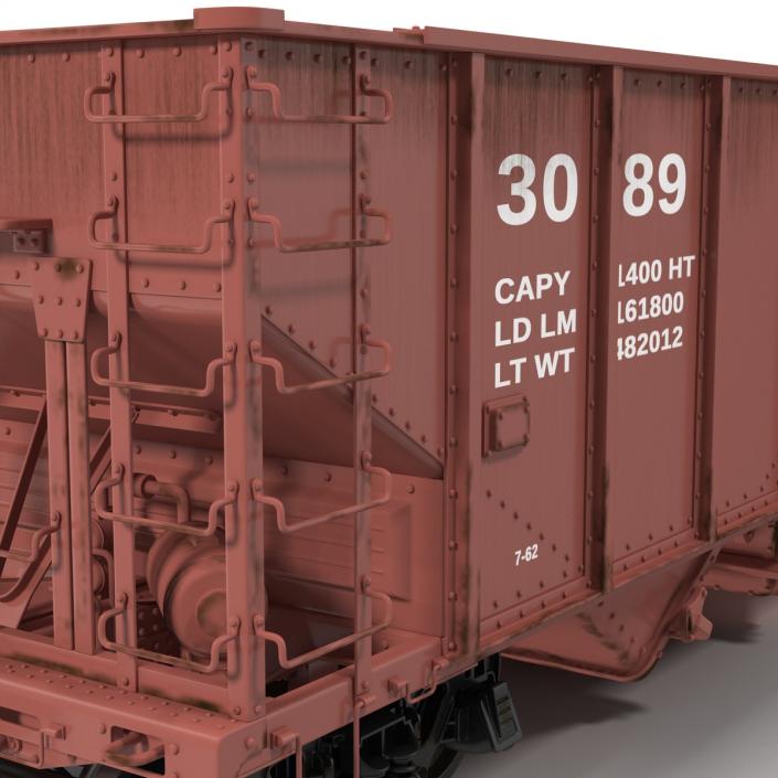 3D Hopper Car Generic model