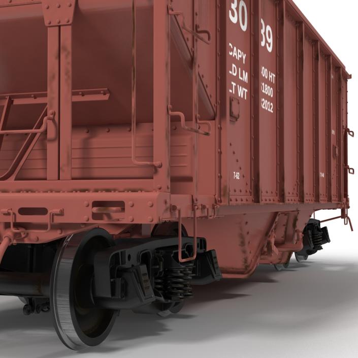 3D Hopper Car Generic model