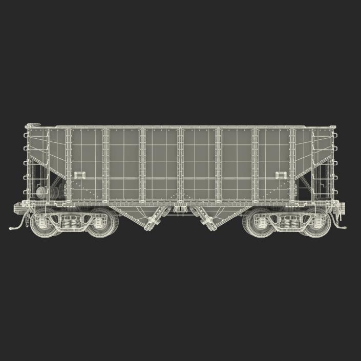 3D Hopper Car Generic model