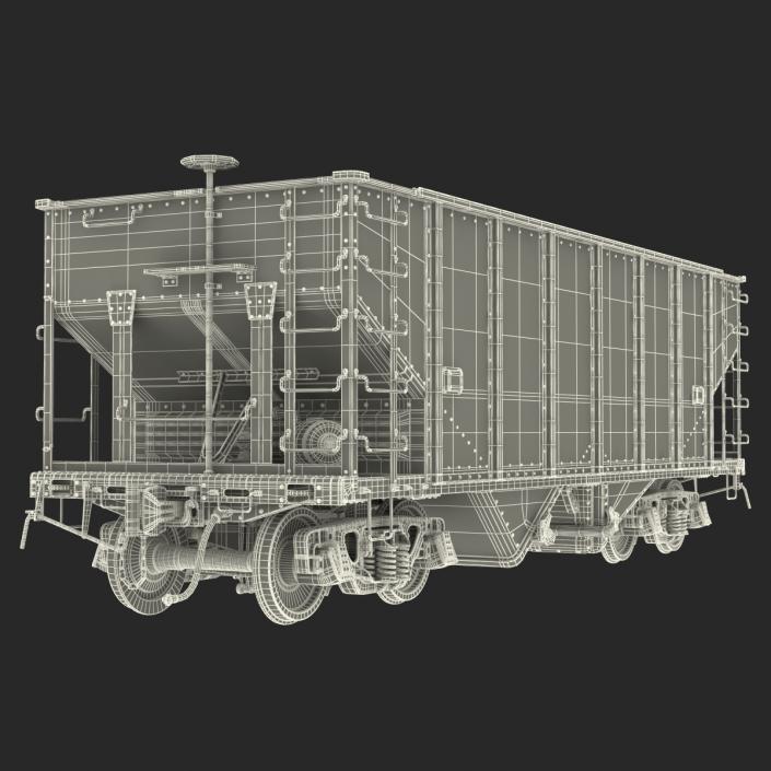 3D Hopper Car Generic model