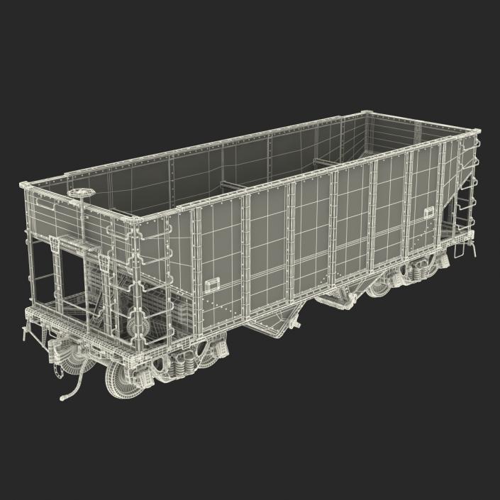 3D Hopper Car Generic model