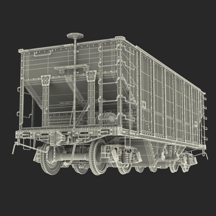 3D Hopper Car Generic model