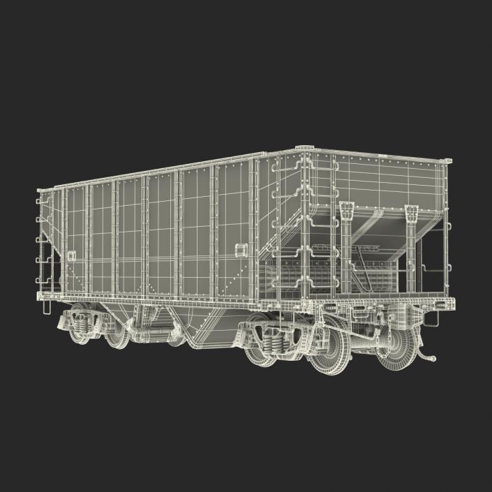 3D Hopper Car Generic model