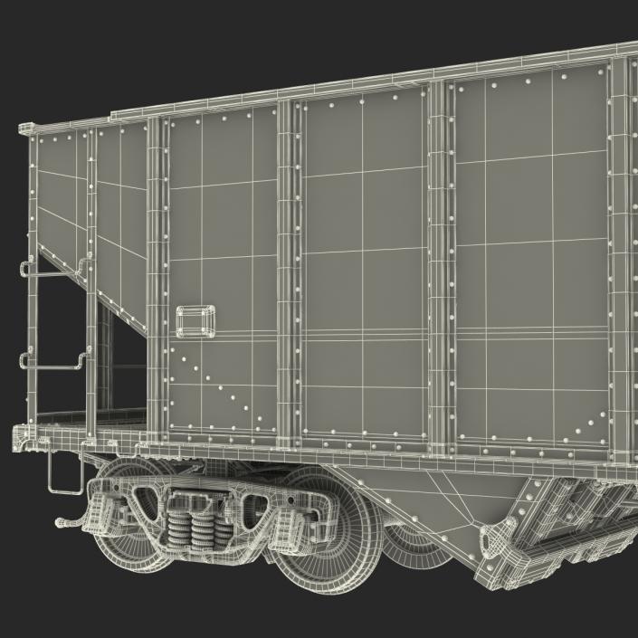 3D Hopper Car Generic model