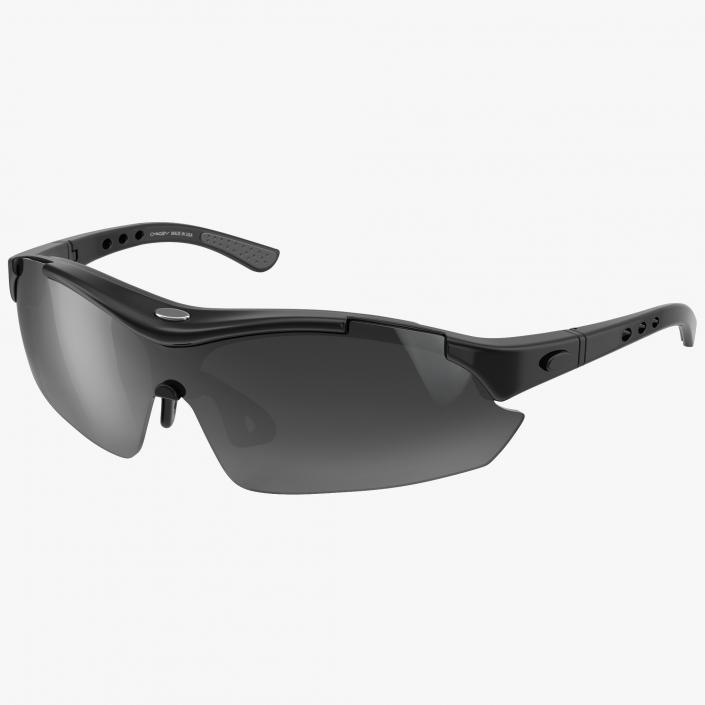 Sport Glasses Black 3D model