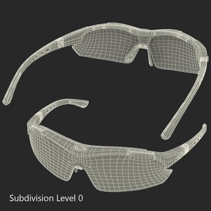 Sport Glasses Black 3D model