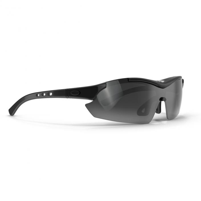 Sport Glasses Black 3D model