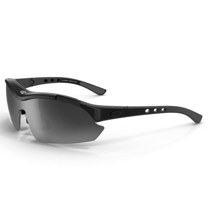 Sport Glasses Black 3D model