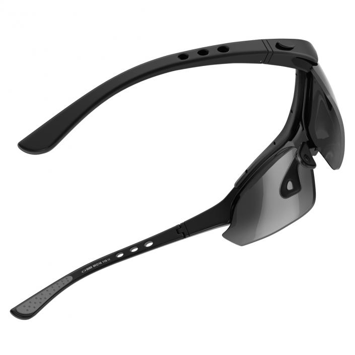 Sport Glasses Black 3D model