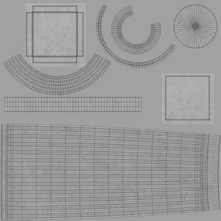 3D Doric order Column model