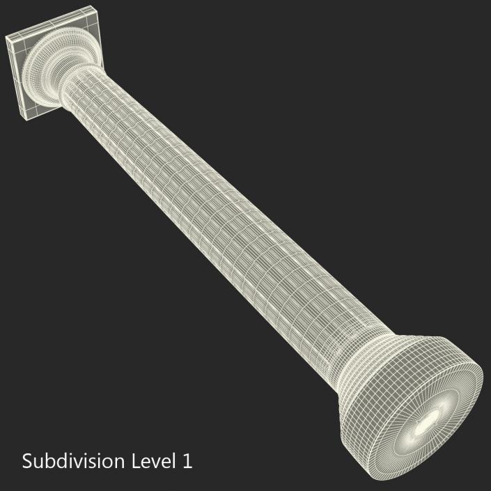 3D Doric order Column model