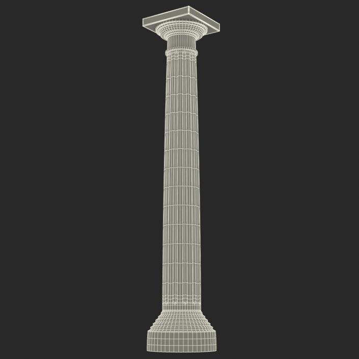 3D Doric order Column model