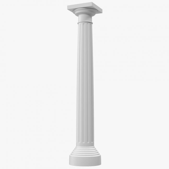 3D Doric order Column model