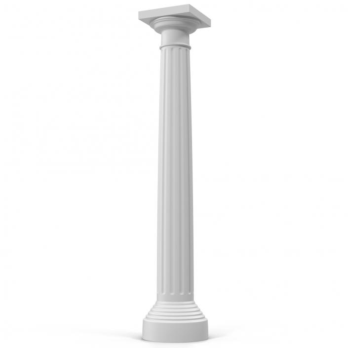 3D Doric order Column model