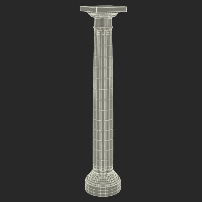 3D Doric order Column model