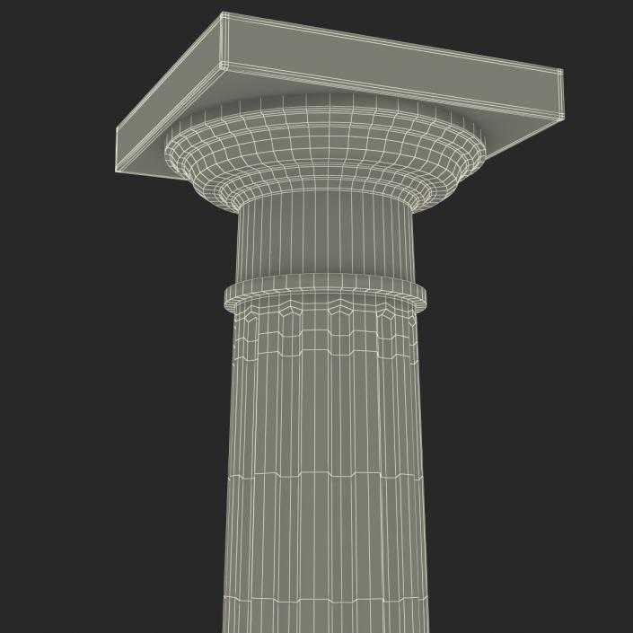 3D Doric order Column model