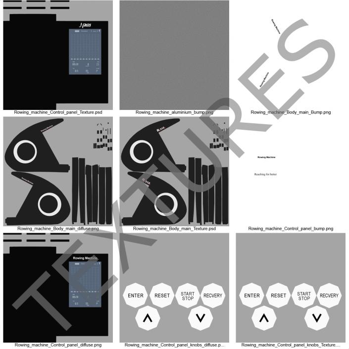 Rowing Machine Generic 3D