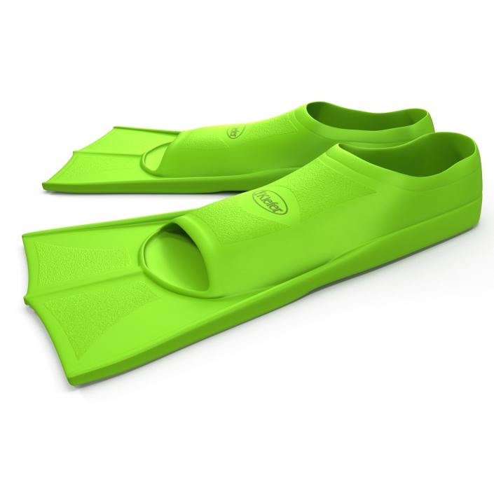 3D model Swim Fins Green