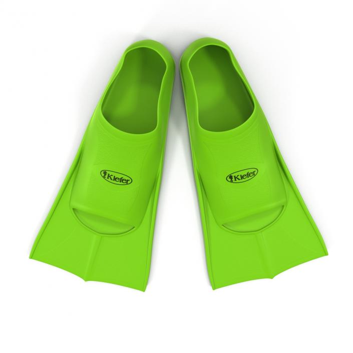 3D model Swim Fins Green