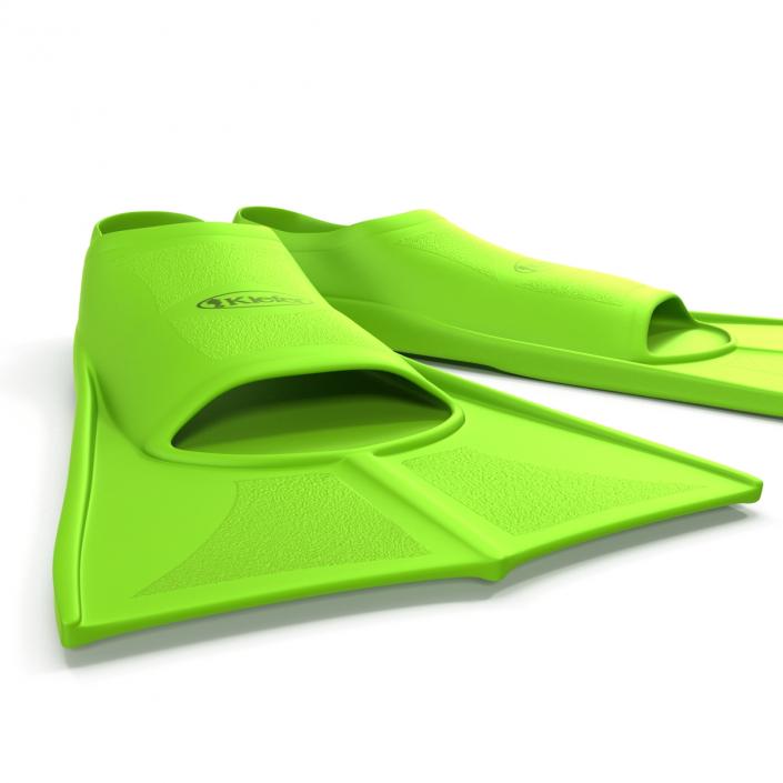 3D model Swim Fins Green