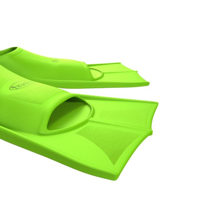 3D model Swim Fins Green