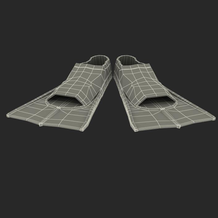 3D model Swim Fins Green