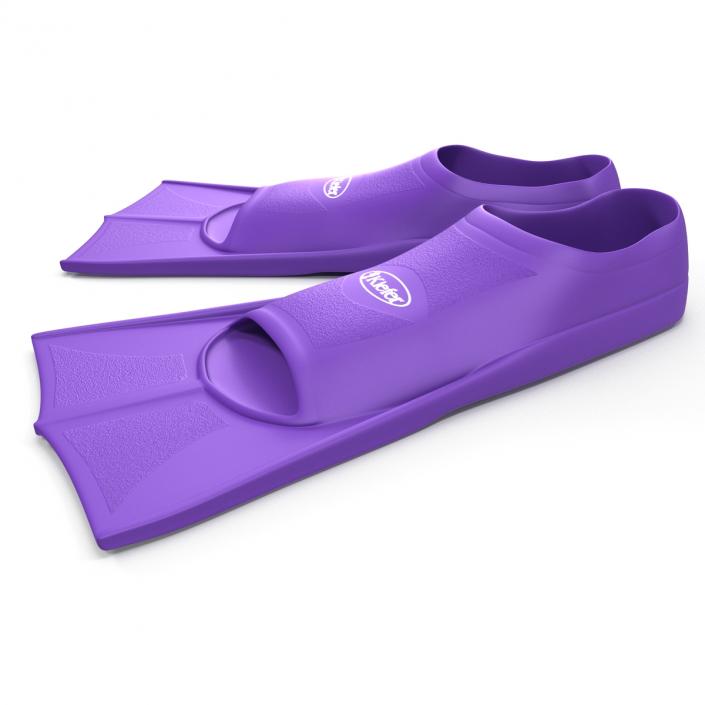 3D Swim Fins Purple