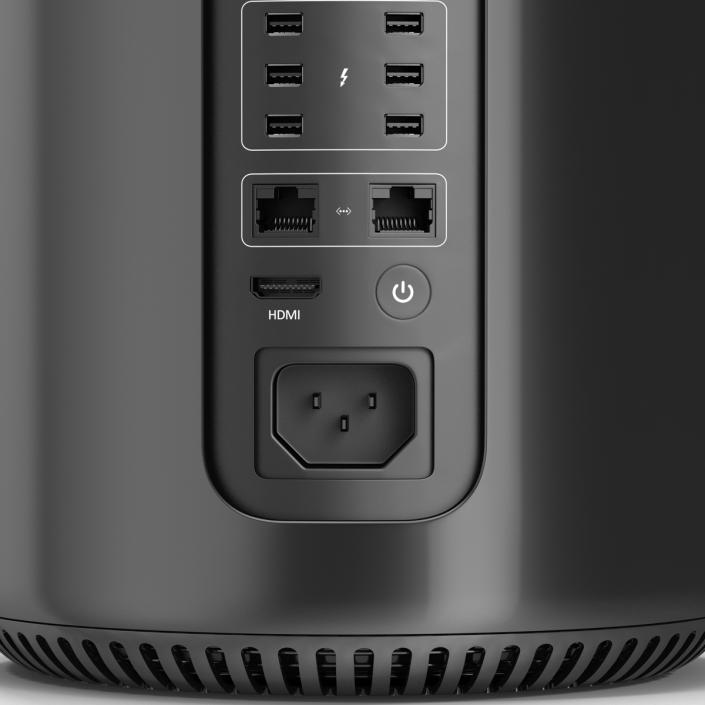 3D Apple Mac Pro model