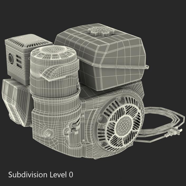 3D Horizontal Single Cylinder Engine model