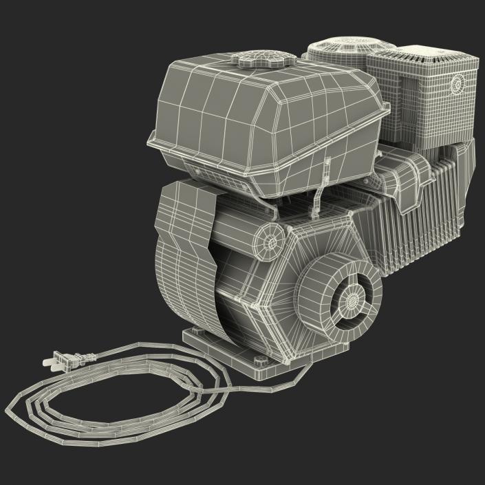 3D Horizontal Single Cylinder Engine model