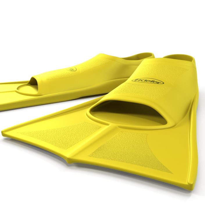 3D Swim Fins Yellow