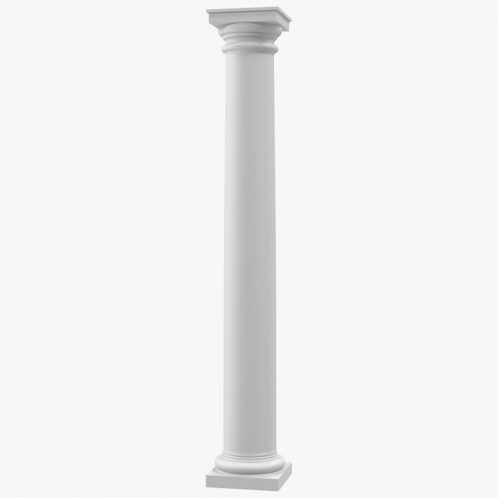 Tuscan order Column 3D model