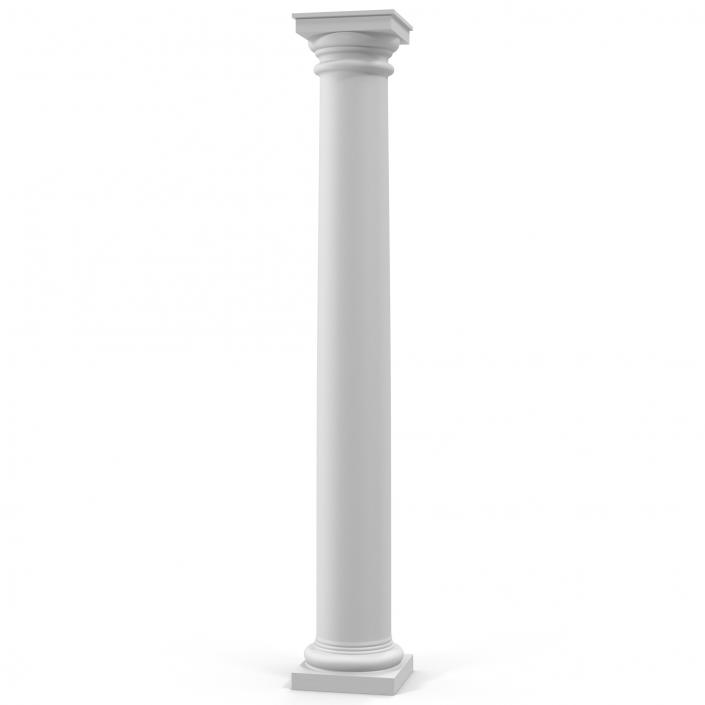 Tuscan order Column 3D model