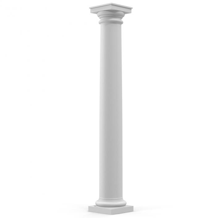 Tuscan order Column 3D model