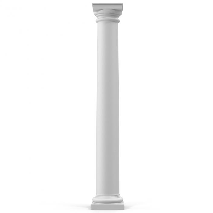 Tuscan order Column 3D model