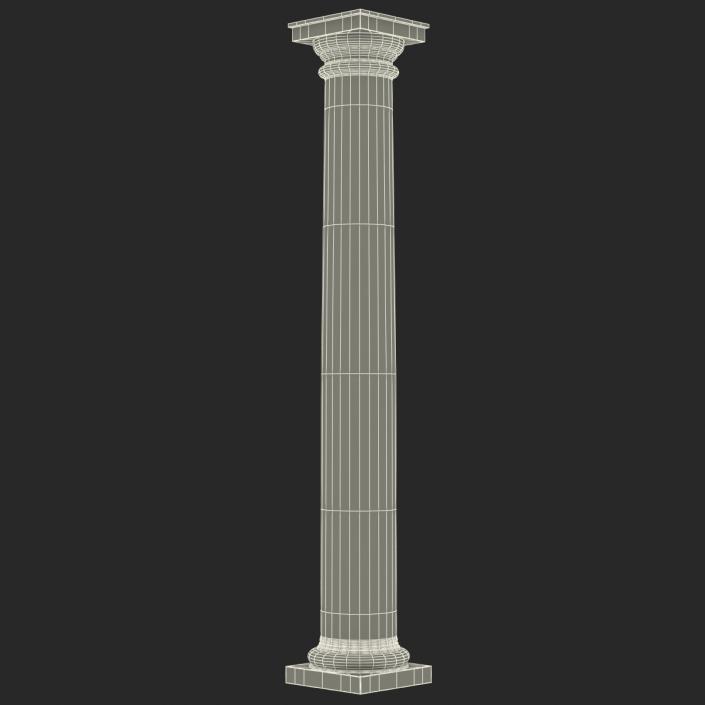 Tuscan order Column 3D model