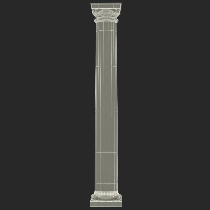 Tuscan order Column 3D model