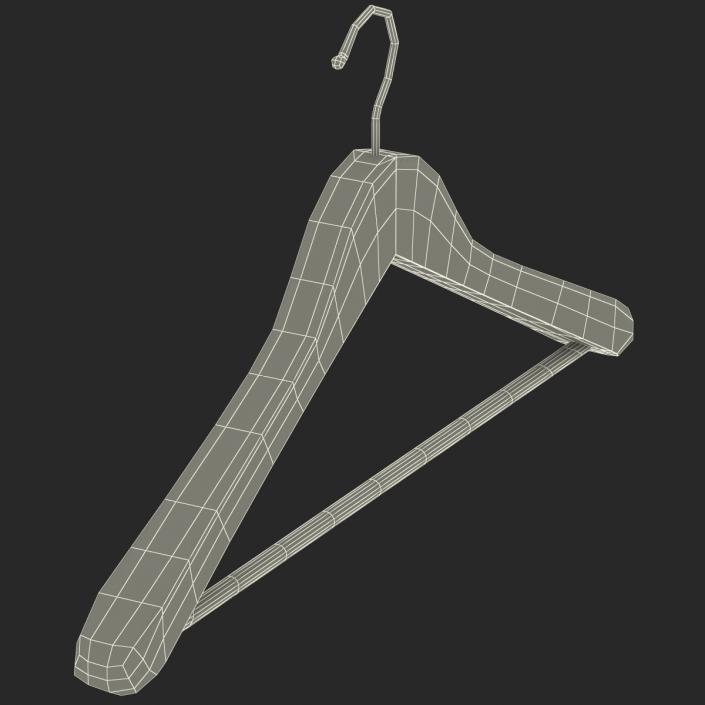 3D Wooden Clothes Hanger