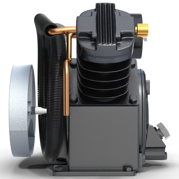 3D Twin Cylinder Air Compressor Pump model