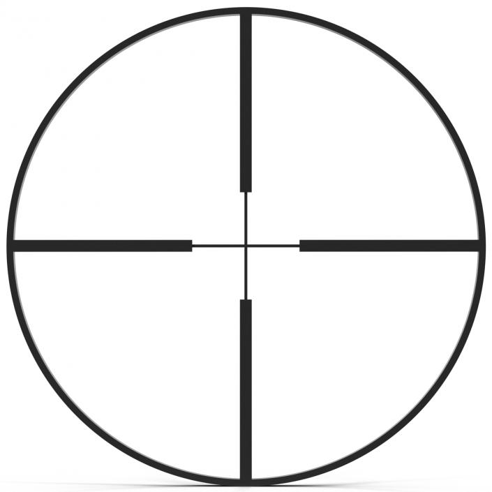 3D model Sniper Target Symbol