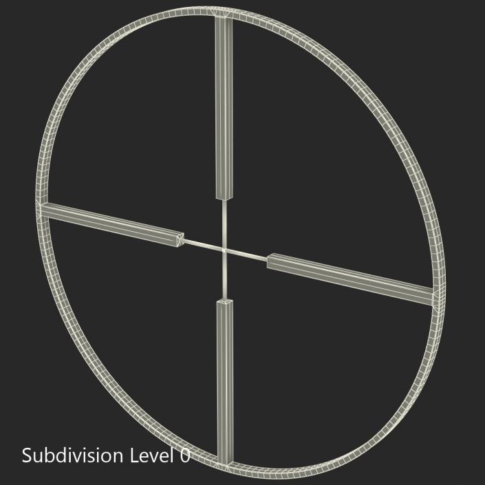 3D model Sniper Target Symbol