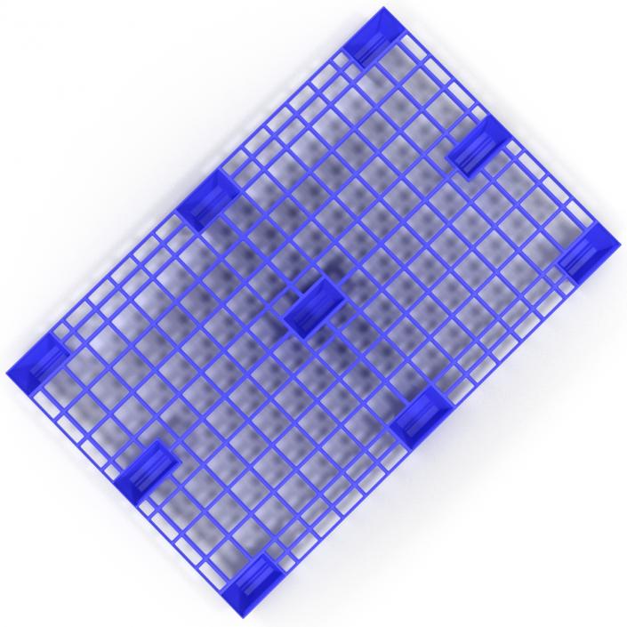 3D Plastic Pallet 2 Blue