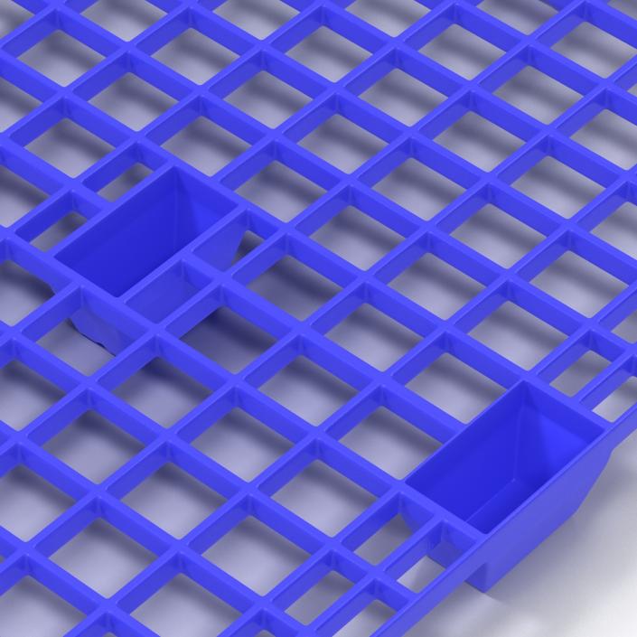 3D Plastic Pallet 2 Blue