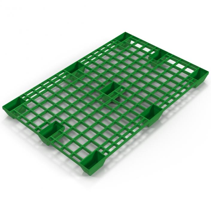 Reusable Plastic Pallet Green 3D model