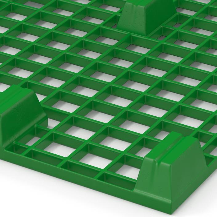 Reusable Plastic Pallet Green 3D model