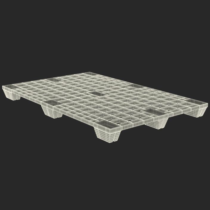 Reusable Plastic Pallet Green 3D model