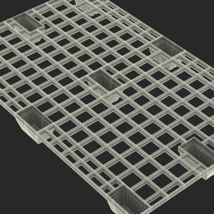 Reusable Plastic Pallet Green 3D model