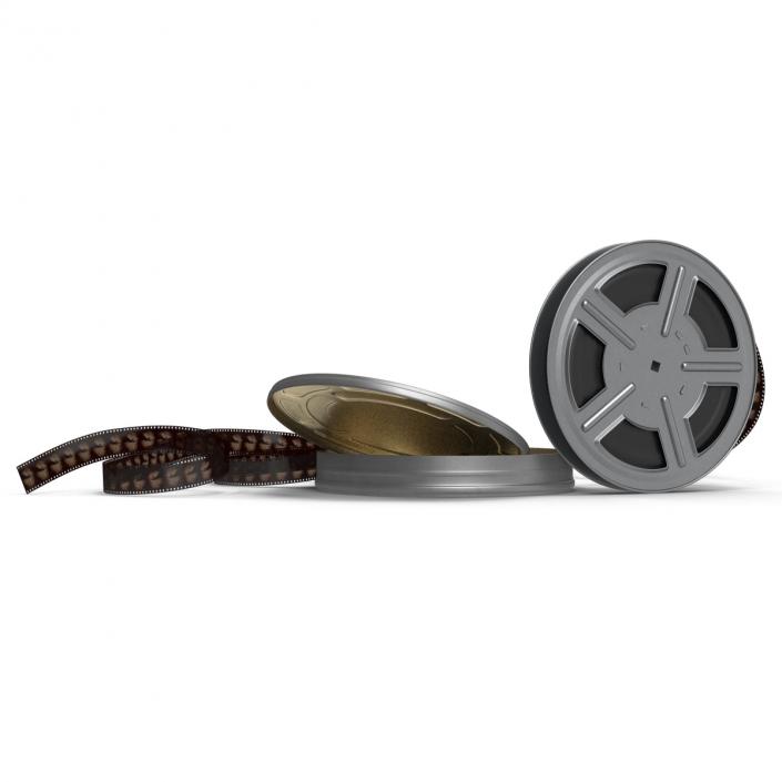 3D Video Film Reel 3D Models Set 2